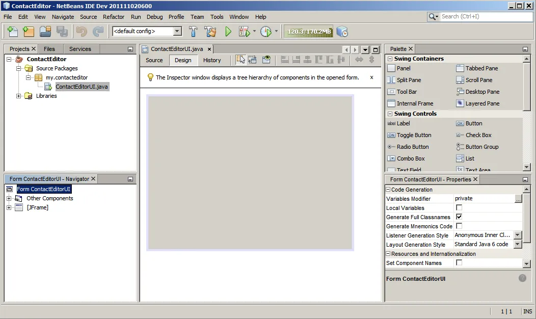 Netbeans UI