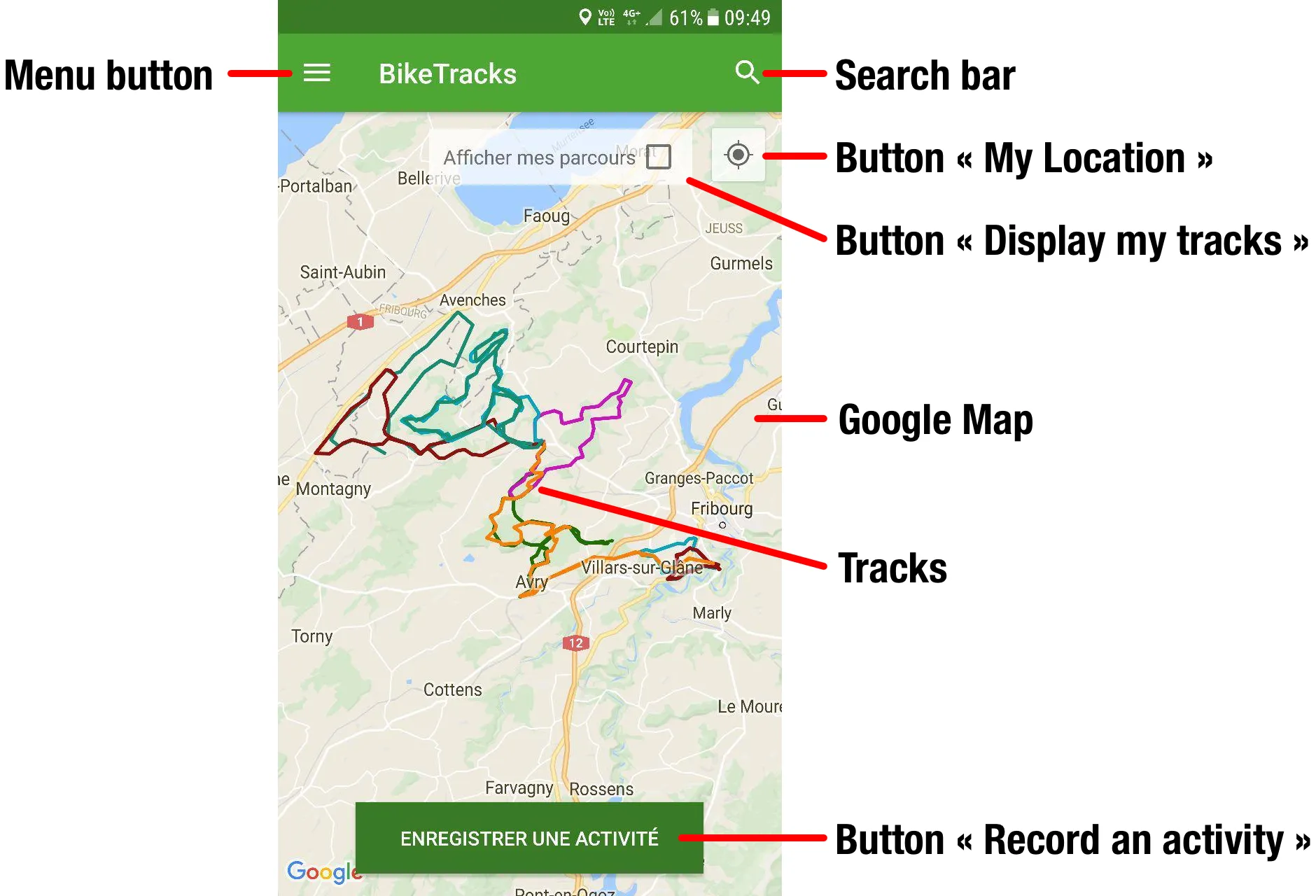 Bike tracks